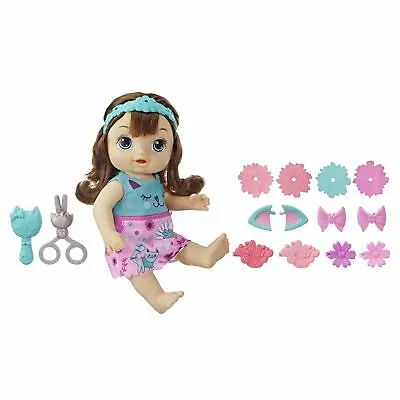 Baby Alive Snip ‘n Style Baby Brown Hair Talking Doll With Bangs That Grow • $48.88