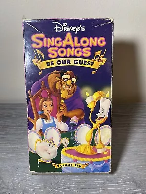 Disney's Sing Along Songs - Beauty And The Beast: Be Our Guest (VHS 1992) • $6.60