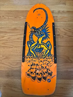 Rare Vintage 1985 Nash Redline Executioner Skateboard Deck - Rare Orange Dragon • $65