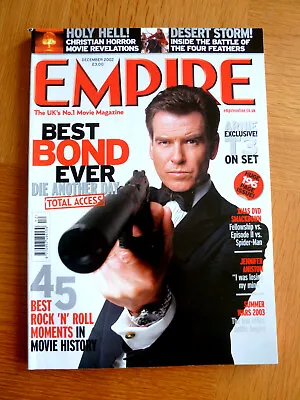 Empire Magazine December 2002 Best Bond Ever Die Another Day Arnie T3 Aniston • £5.50