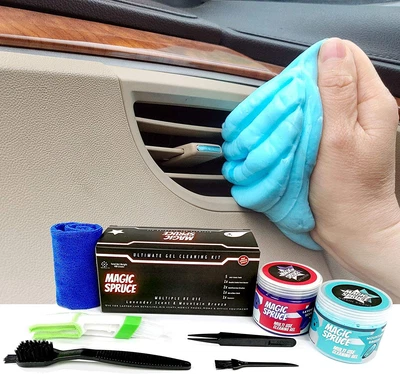 $16.99 • Buy Car Cleaning Gel Kit Supplies For Car Interior Detailing 2 Pots Car Slime Cleane