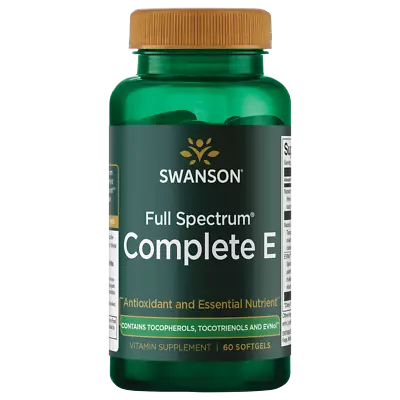 Swanson Full Spectrum Vitamin E With Tocotrienols - Promotes Heart Health And • $25.11