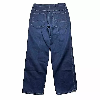 Vintage Y2K Marc Ecko Dark Wash Denim Jeans Wide Leg Men's Sz 36x33 • $22.49