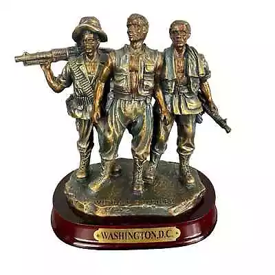 Vietnam Soldiers Statue Sculpture Figurine Washington DC Signed Sunbeam Resin US • $65