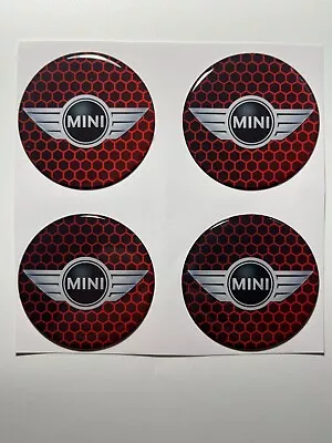 Set Of 4 Pcs Mini Cooper Center Wheel Cap Stickers Decal Rims Emblem Logo • $15.96