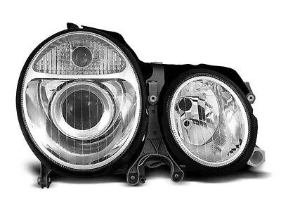 Headlights For Mercedes W210 E-CLASS 99-02 Chrome TUNING BY LPME04EG XINO DE • $287.14