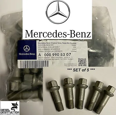 5PCS OEM# 000-990-53-07 Genuine Mercedes Benz Wheel Bolts Made In Germany • $14.99