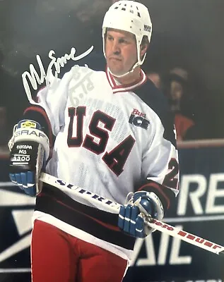 Mike Eruzione USA Hockey Miracle On Ice Signed 8x10 Photo COA • $15.95