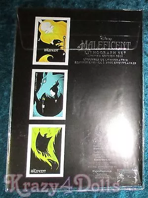 Disney Maleficent Film Designer Movie Doll Collection Lithographs LE 3000 NEW! • $35