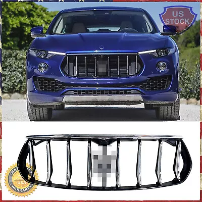 NEW Black Chrome Front Bumper Grille For Maserati Levante 2016-2020 US • $499