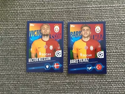 Topps Uefa Champions League 2023/24 Stickers - Team Galatasaray AS No 562 & 571 • £0.99