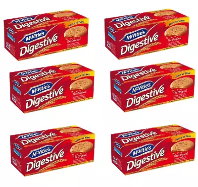 932810 6 X 400g Packet Mcvities Digestives The Original Flavour Biscuits • $41.94