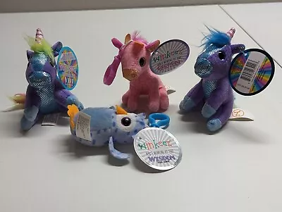 WINKEEZ PLUSH LOT 4 Unicorn Owl Vivi Georgia Wisdom STUFFED TOYS (H) • $25