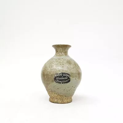 Mid Century Vintage Robert Weiss Stoneware Textured Pot Weed Vase  • $24.99