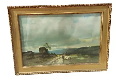 Vintage Wood Gesso Frame Antique Gold Gilt Fits 24  X 16  Painting Picture Art • $139.99