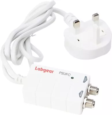 Labgear PSUFC 300 MAh 12 V Fully Screened Power Supply With Mains Plug - White • £17