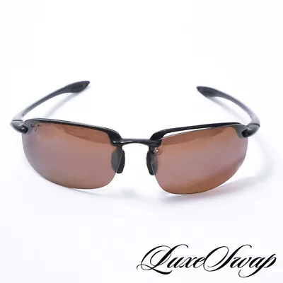 Maui Jim MJ Sport Made In Japan Black Rimless MJ407-02 Ho’Okipa Sunglasses NR • $9.99