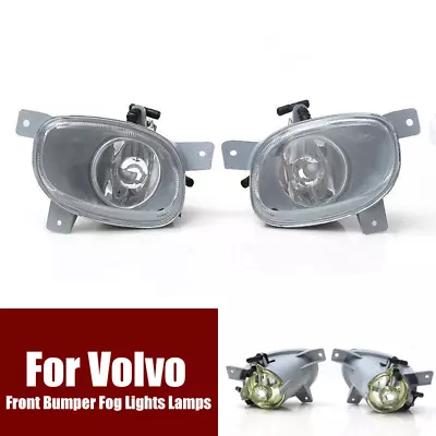 Pair Car Front Bumper Fog Lights Lamps 8620225 8620224 For Volvo S80 1999-2006 • $86.50