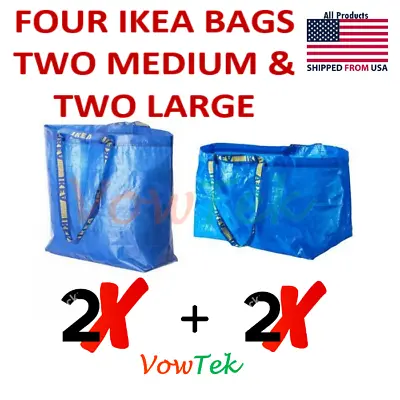 Medium And Large IKEA Bag Mix&Match REUSABLE LAUNDRY TOTE GROCERY STORAGE FRAKTA • $13.79
