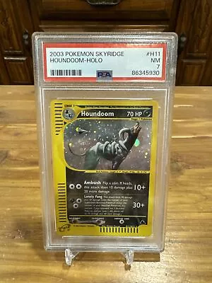 Houndoom H11/H32 Skyridge Holographic Pokemon Card WOTC Vintage PSA 7 NM • $122.50