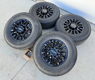 Black Chevy 18  Silverado Ltz Hd 2500 3500 Oem Factory Wheels Tires Lugs Tpms • $2639.99