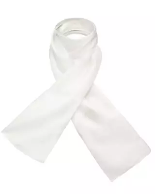 100% Genuine Mulberry Silk Plain Small Neck Scarf Wrap Lightweight Wedding Party • £17.39