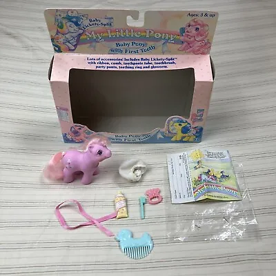 G1 My Little Pony Baby Lickety Split First Tooth 99% Complete W/ ORIGINAL BOX A2 • $84.99