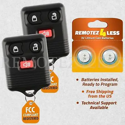 2 For 1999 2000 2001 2002 2003 2004 2005 2006 2007 Ford F-150 Remote Car Key Fob • $6.95