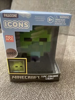 Paladone Icons Minecraft 3d Zombie Night Light - Character Figure Lamp  New • $10