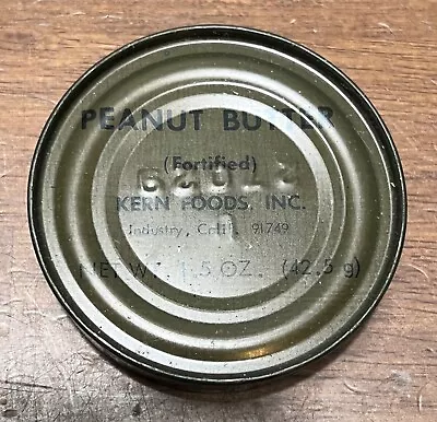 Vintage Vietnam Era Unopened Combat C Rations Peanut Butter • $16