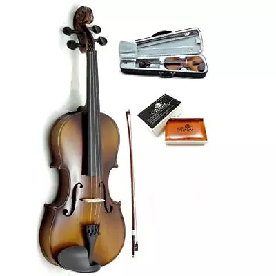 Solid Wood Violin 1/10 Size Violin With Rosin Lightweight Case + Bow • $54.99