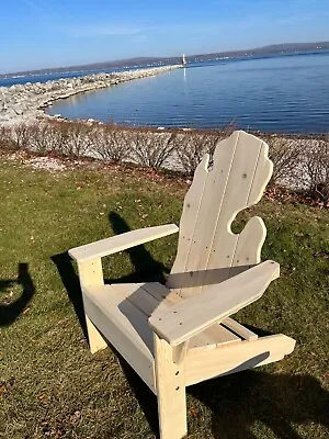 Pine Michigan Adirondack Chair For Only 139! • $139