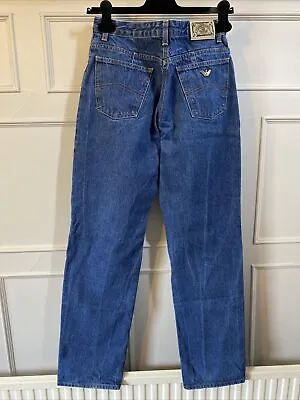 £50 • Buy Vintage 90s Giorgio Armani Jeans True Blue Denim Jeans W28 L32 Simin