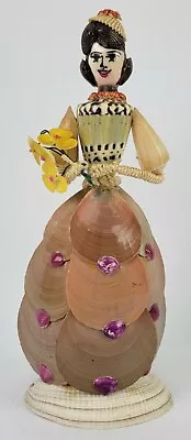 Vtg Handmade Philippines English Woman Seashells Shell Art Fancy Proper Doll A16 • $69.95