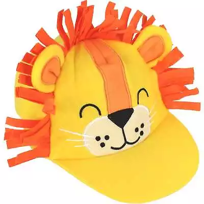 Lion Felt Cap Hat Jungle Animal Safari Birthday Party School Book Week Costume • $12.99