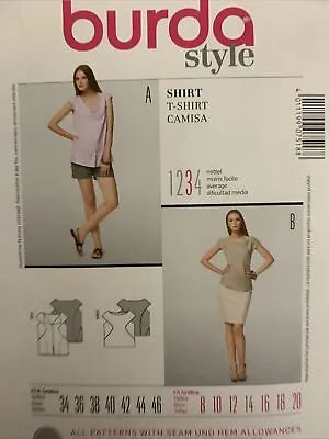 Burda Sewing Pattern 7518 Ladies  T-Shirt Shirt Size 16 • £4.99