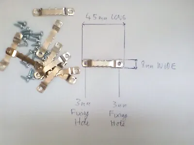 Strong Saw Tooth Hangers 45 Mm Silver Canvas Picture Frame Fixing + Screws • £6.87