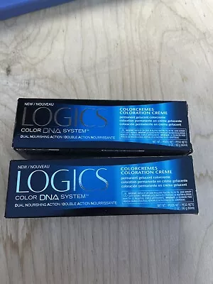 Lot Of 2 Logics Color DNA System Permanent Hair Color Creme Dark Brown Violet 2V • $19.95