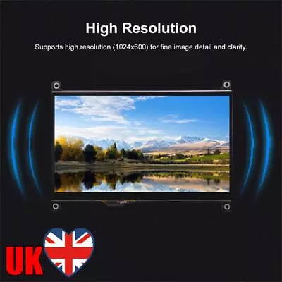 7 Inch IPS Touch Screen LCD Display Screen Convenient Portable For Raspberry Pi • £41.87