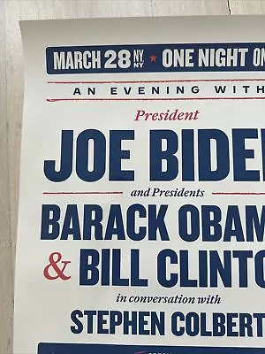 2024 Election Biden Bill Clinton & Barack Obama Radio City Official Poster • $19.99