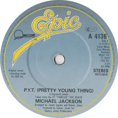 £7 • Buy Michael Jackson / The Jacksons - P.Y.T. (Pretty Young Thing) / This Place Hotel