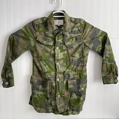 J Crew Boyfriend Fatigue Jacket Camo Camouflage Jacket Style 06180 Women’s Small • $4.99