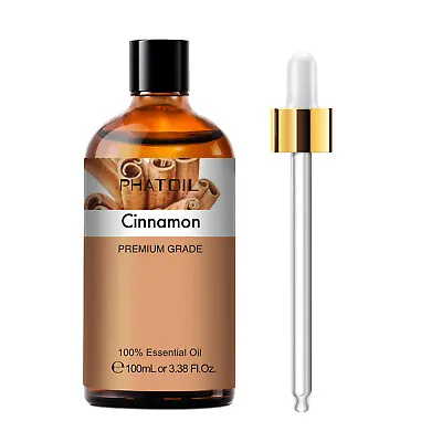 $19.99 • Buy PHATOIL Cinnamon Essential Oil 100ml,100% Pure Natural Aromatherapy Diffuser Oil