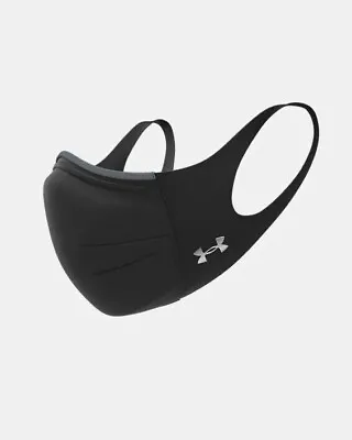 New! UNDER ARMOUR SPORTSMASK Featherweight (001) Black /Silver - LATEST MODEL!! • $8.99