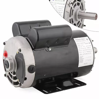 5 HP 7/8  Shaft 3450 RPM Single Phase Air Compressor Duty Electric Motor • $179.55