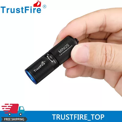 TrustFire 220Lumens EDC Tiny Micro-USB Rechargeable LED Keychain Mini Flashlight • $14.24
