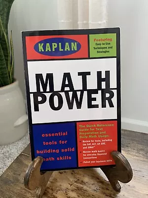 Kaplan Power Books: Kaplan Math Power By Kaplan Educational Center Staff (1997 • $6.49