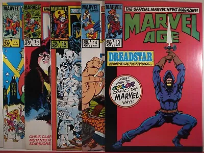 💥 Marvel Age #13 #14 #15 #16 #17 Dreadstar Spider-man Muppets New Mutants X-men • $29.70