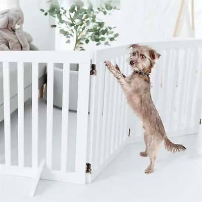 4 Panel Baby/Child Safety Barrier Puppy Dog Gate Folding Pet Room Safety Divider • £39.95