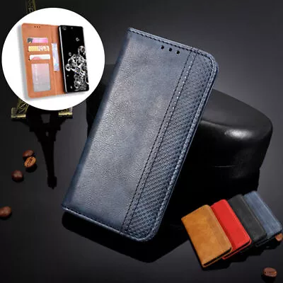 $16.98 • Buy For Oppo A58 A97 A54 A17 A57 A77 A15 Reno 8 9 Find X5 Retro Leather Wallet Case